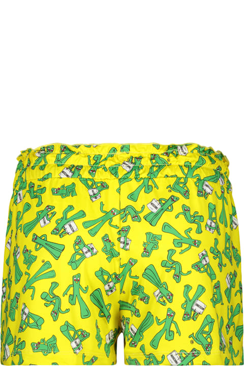 Fashion for Kids Moschino Printed Silk Shorts