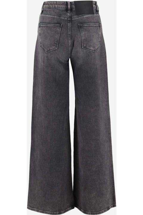 Karl Lagerfeld Jeans for Women Karl Lagerfeld Stretch Cotton Denim Jeans With Rhinestone Logo