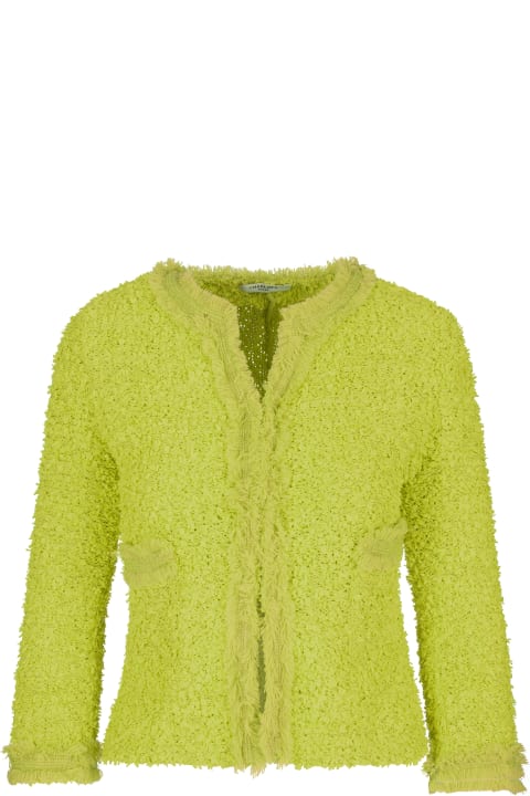 Woman Fitted Acid Green Blazer