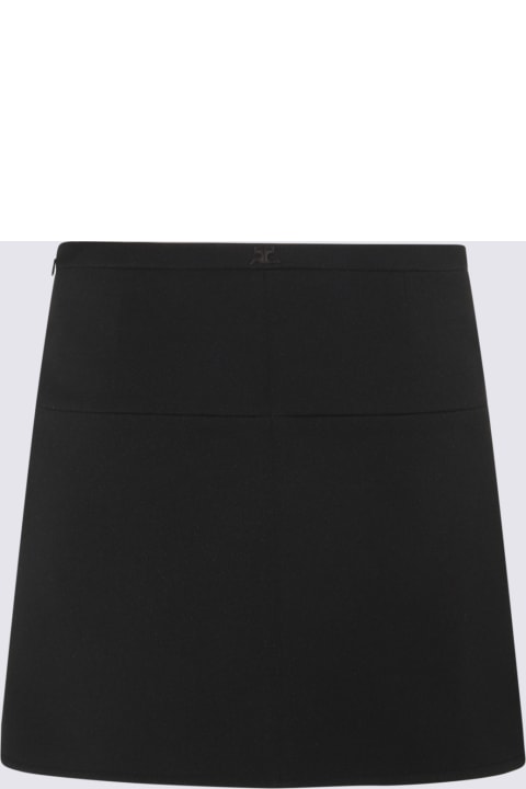 Skirts for Women Courrèges Black Mini Skirt