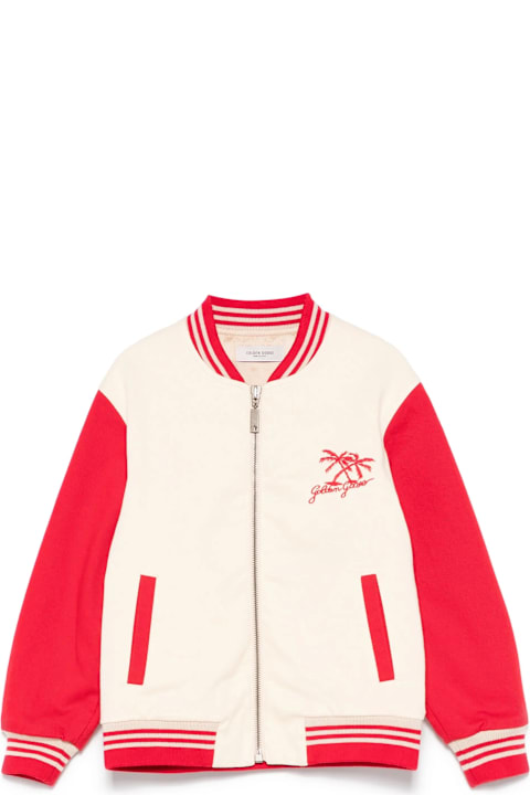 Golden Goose for Boys Golden Goose Bomber Con Ricamo