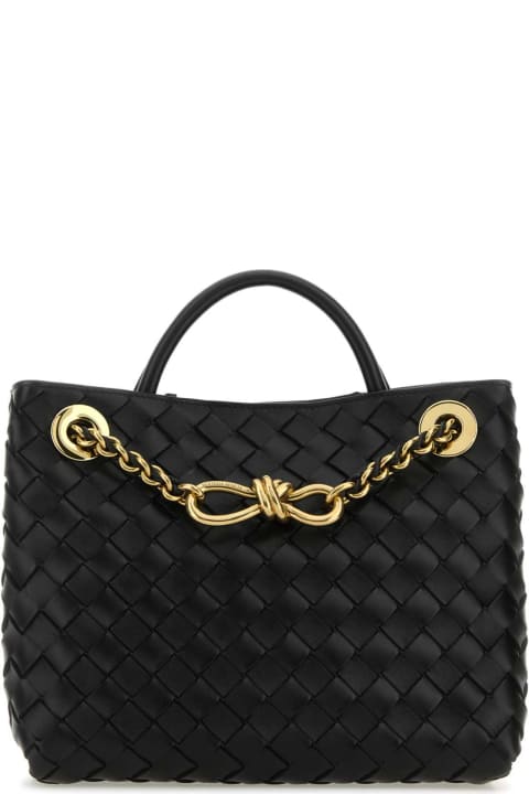 Sale for Women Bottega Veneta Black Leather Small Andiamo Handbag