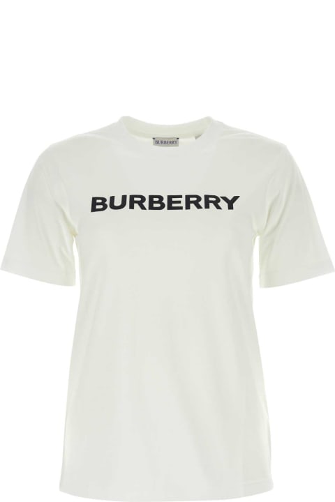 Sale for Women Burberry White Cotton T-shirt