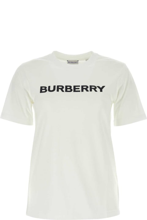 Homeware Burberry White Cotton T-shirt
