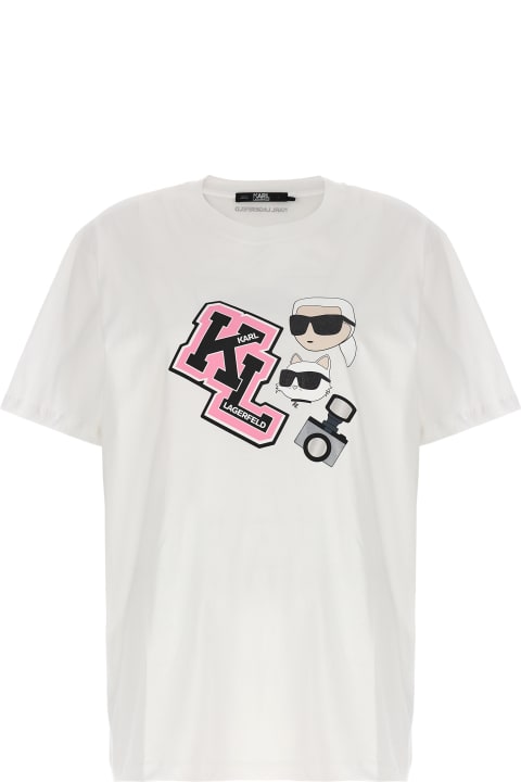 ウィメンズ新着アイテム Karl Lagerfeld 'oversized Ikonik' T-shirt