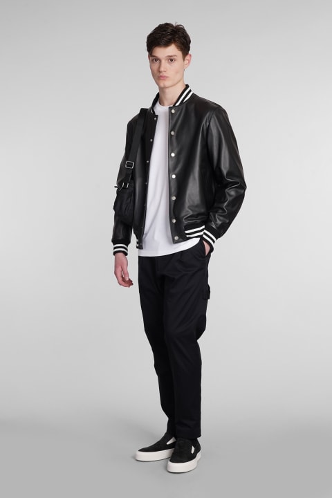 Low Brand Coats & Jackets for Men Low Brand Bomber In Black Leather