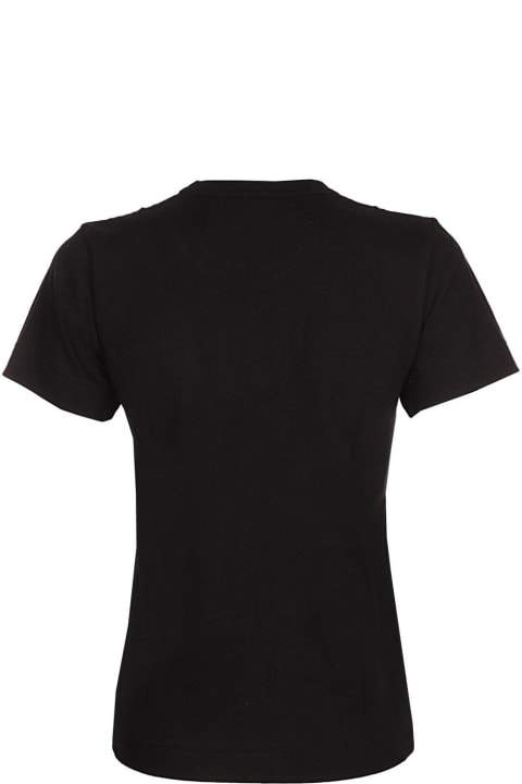 Topwear for Women Comme des Garçons Heart Embroidered T-shirt