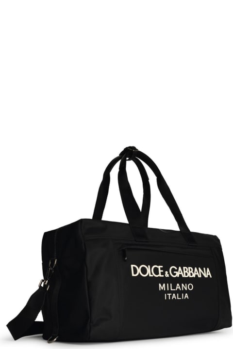 Dolce & Gabbana Bags for Men Dolce & Gabbana Black Nylon Duffel Bag