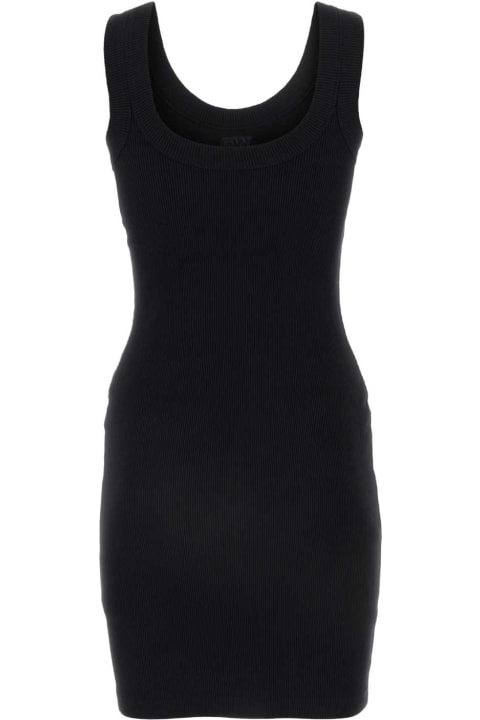 Fashion for Women T by Alexander Wang Black Stretch Cotton Mini Dress