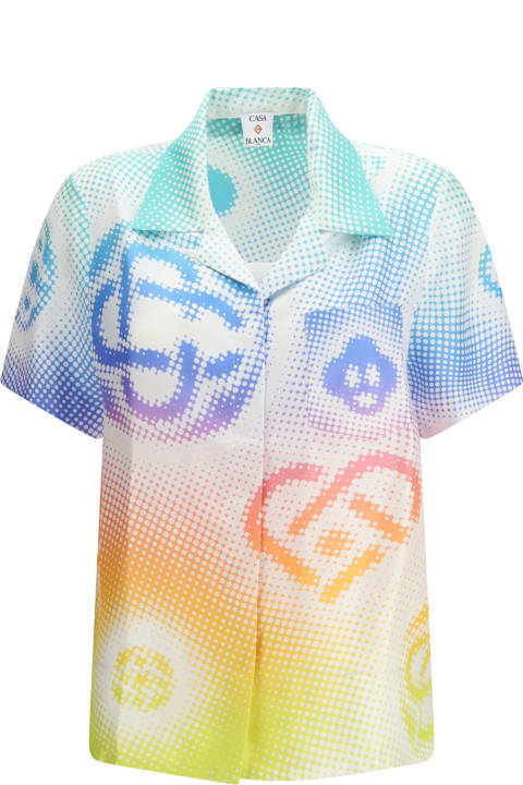 Casablanca for Kids Casablanca Halftone Logo Short-sleeve Shirt