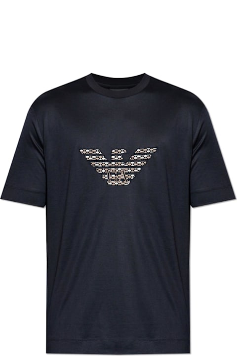 أدوات منزلية Emporio Armani Emporio Armani T-shirt With Embroidered Logo