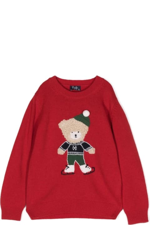Sweaters & Sweatshirts for Boys Il Gufo Teddy Bear Crew Neck Pullover