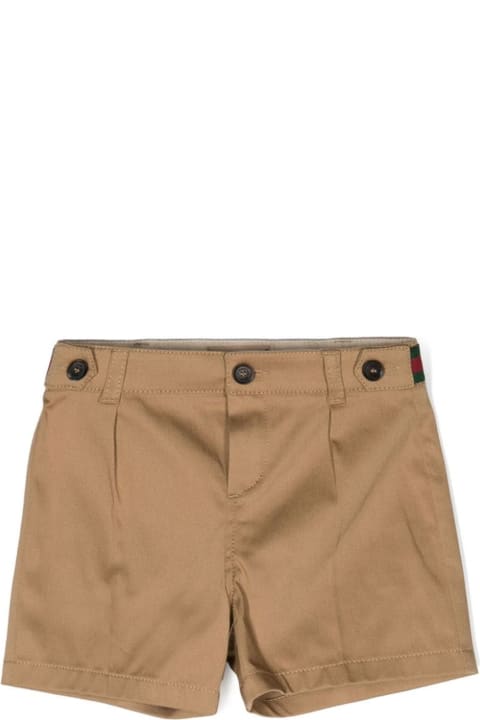 Bottoms for Baby Boys Gucci Gucci Kids Shorts Brown