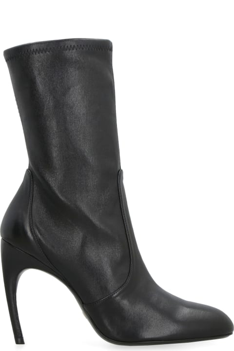 Stuart Weitzman for Women Stuart Weitzman Luxecurve Leather Ankle Boots