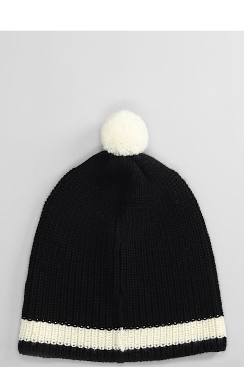 Bode إكسسوارات لـ القسم الرجالي Bode Hats In Black Wool