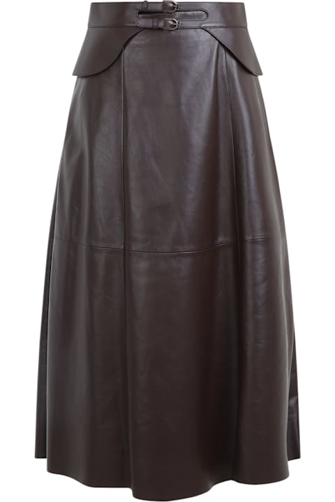 Ralph Lauren تنورات لـ السيدات Ralph Lauren Millie Mid A-line Skirt