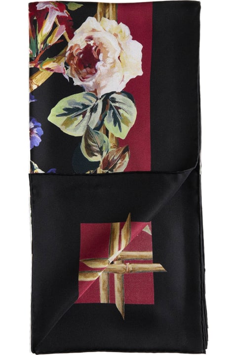 Scarves & Wraps for Women Dolce & Gabbana Floral Print Scarf