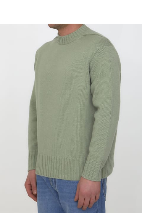 Lanvin for Men Lanvin Green Cashmere Sweater