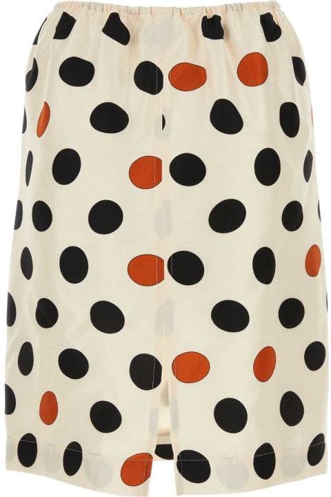 Bottega Veneta for Women Bottega Veneta Printed Silk Skirt