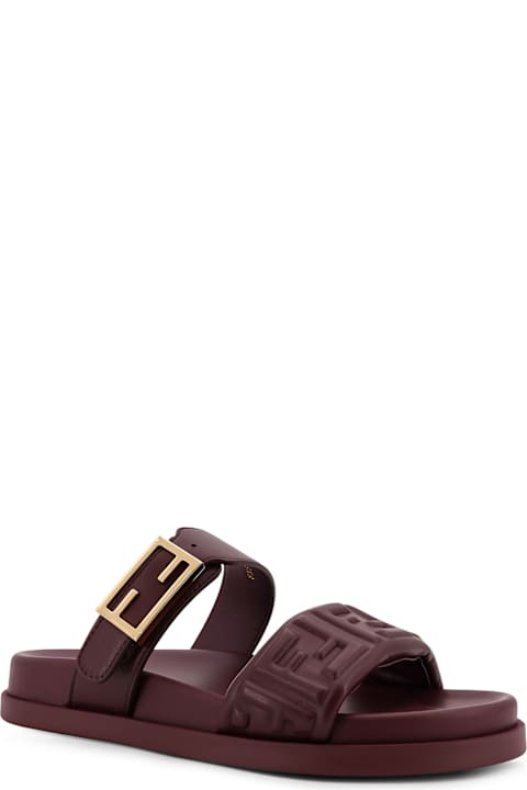 Homeware Fendi Fendi Feel Low Leather Sandals