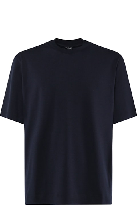 Zegna for Women Zegna T-shirt In Blended Cotton And Silk