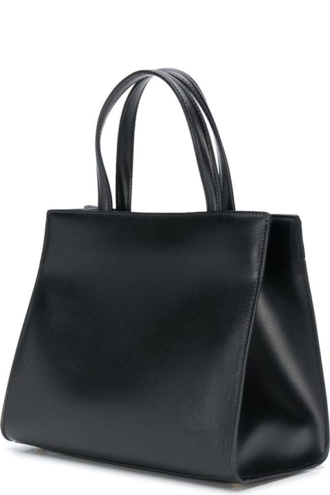 Totes for Women Ferragamo Black Leather Vara Handbag