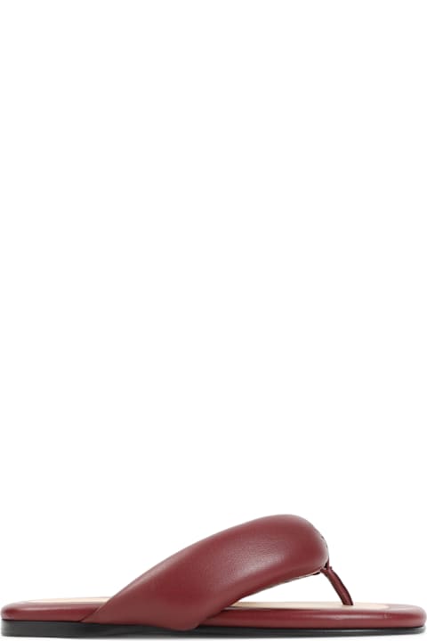 Carven Leather Flip Flop