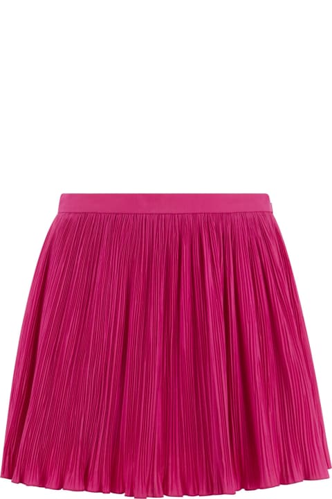 RED Valentino for Women RED Valentino Pleated Cotton-blend Shorts
