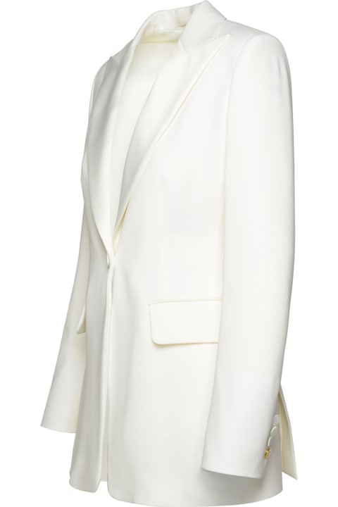 Max Mara Pianoforte Clothing for Women Max Mara Pianoforte 'plinio' White Acetate Blend Jacket
