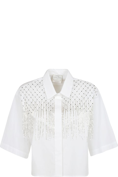 Fashion for Women Forte_Forte Embellished Cropped Shirt