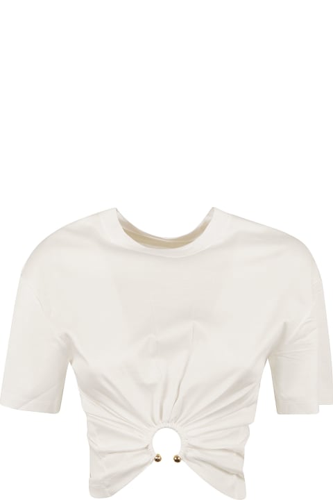 Fashion for Women Paco Rabanne Ring Detailed Cropped T-shirt
