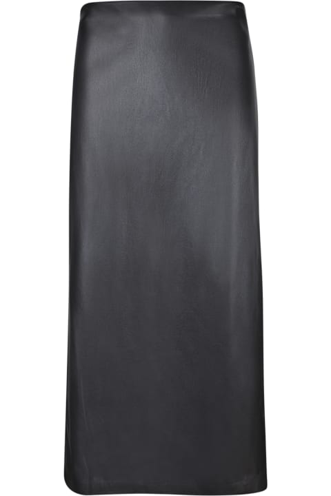 Fashion for Women Alice + Olivia Alice + Olivia Black Vegan Leather Midi Skirt
