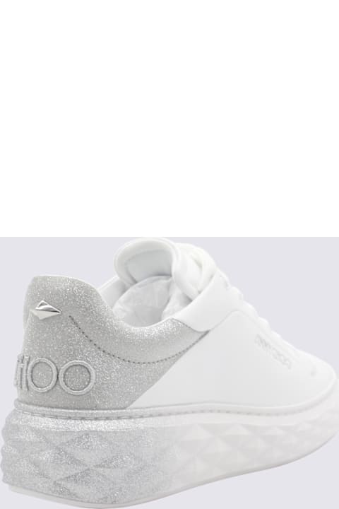 Homeware Jimmy Choo White And Silver Sneakers