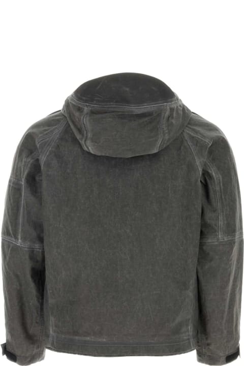 メンズ C.P. Companyのコート＆ジャケット C.P. Company Dark Grey Linen Jacket