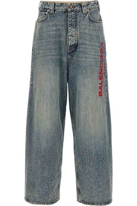 Balenciaga for Men Balenciaga Logo Embroidery Jeans
