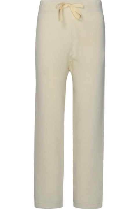 Jil Sander Pants & Shorts for Women Jil Sander Cream Cashmere Sporty Pants
