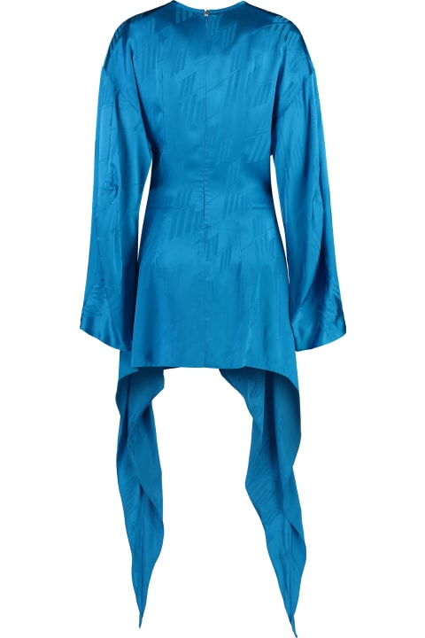 The Attico Dresses for Women The Attico Louie Light Blue Viscose Dress