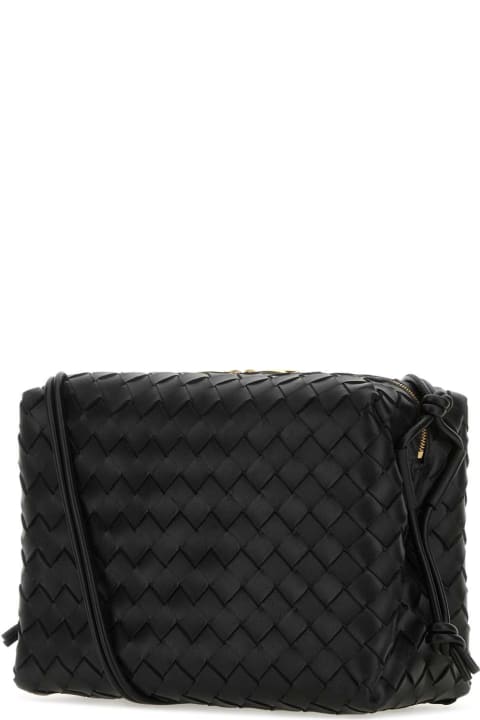 Sale for Women Bottega Veneta Black Leather Small Loop Crossbody Bag