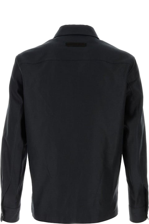 Zegna Coats & Jackets for Men Zegna Oasi Long-sleeved Shirt Jacket