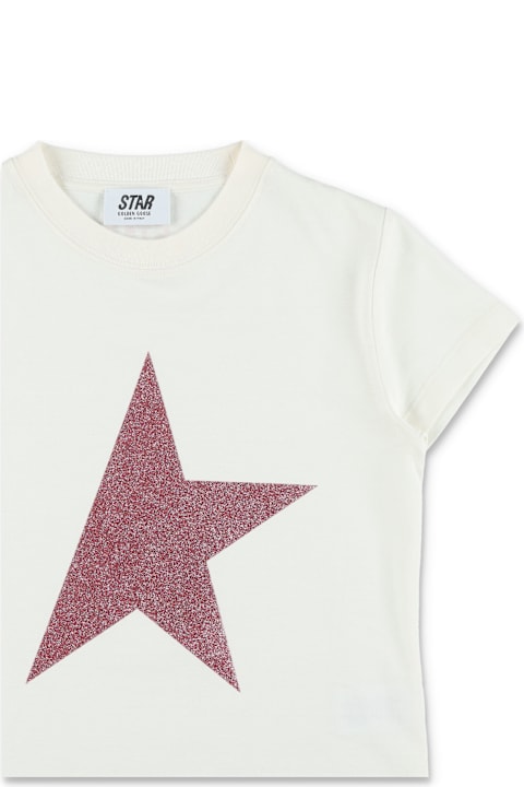 Homeware Golden Goose Golden Goose Glitter Star Cotton T-shirt For Girls