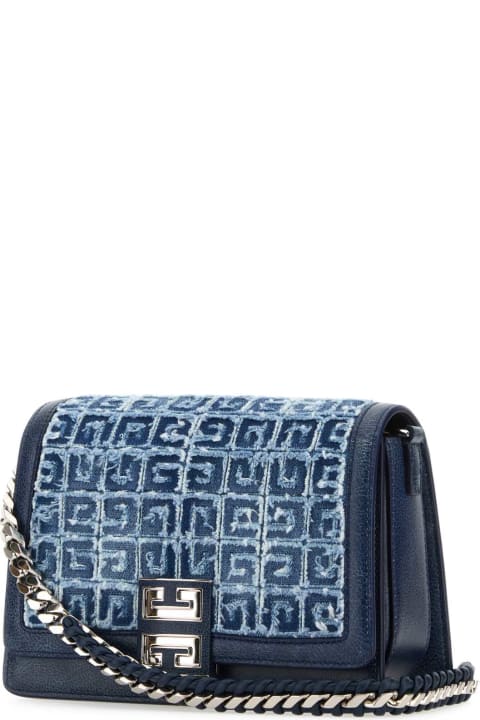 Givenchy Shoulder Bags for Women Givenchy Two-tone Denim And Leather Medium Multicarry Shoulder Bag