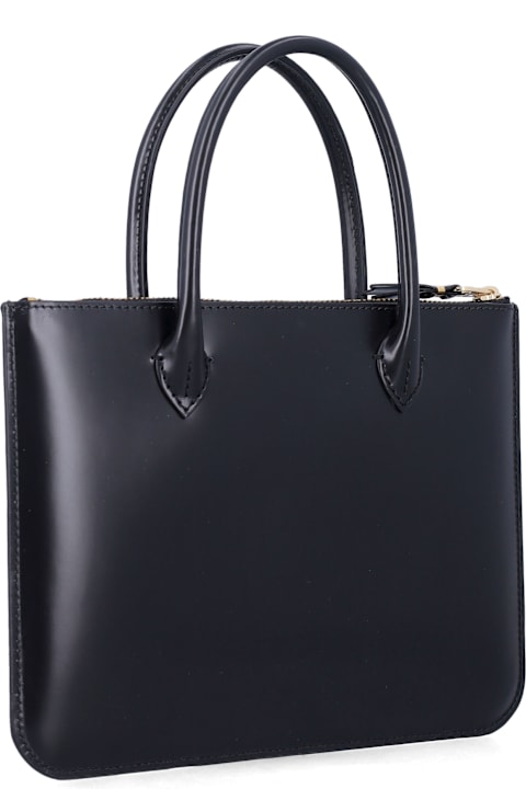 インテリア Comme des Garçons Wallet Comme Des Garçons Wallet Black Leather Wallet Bag With Handles