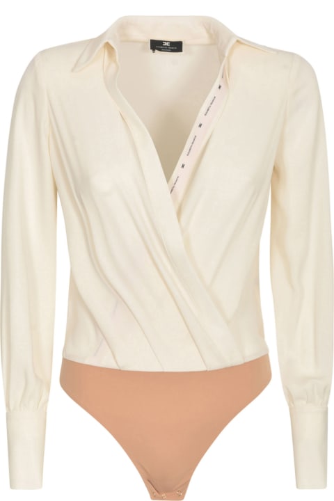 Elisabetta Franchi Underwear & Nightwear for Women Elisabetta Franchi Wrap Long-sleeved Shirt