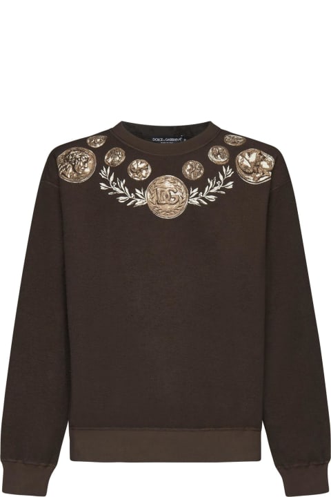 Dolce & Gabbana Clothing for Men Dolce & Gabbana Coin Print Sweatshirt