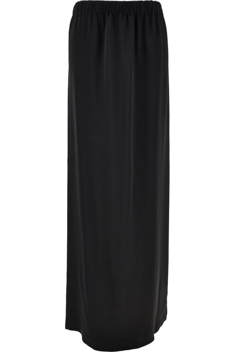 Fabiana Filippi for Women Fabiana Filippi Long Black Skirt With Elastic Waistband And Split In Fabric Woman