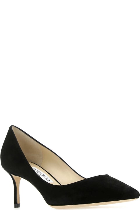 Shoes for Women Jimmy Choo Black Suede Romy 60 Pumps