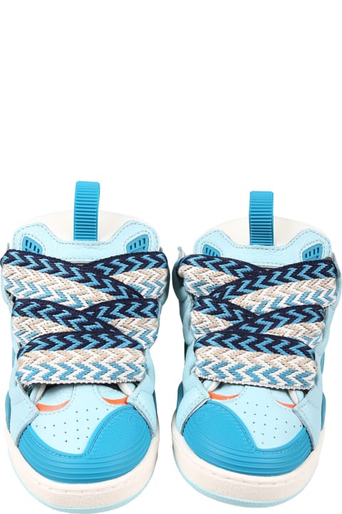 Shoes for Boys Lanvin Light Blue Sneakers For Boy