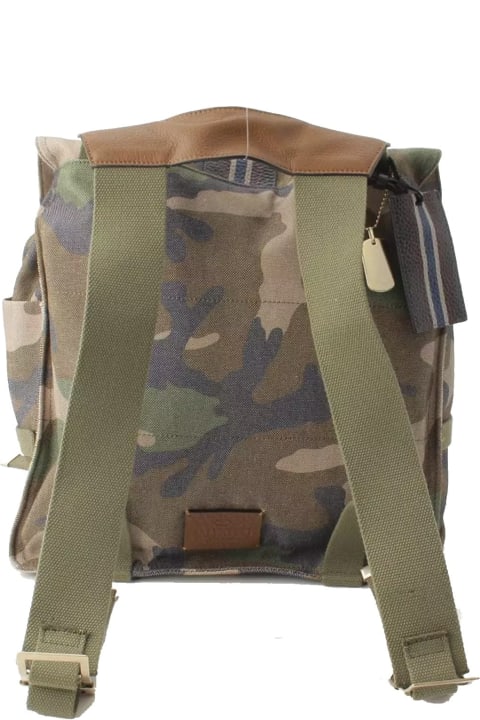 Sale for Men Valentino Garavani Military Canvas Backpack