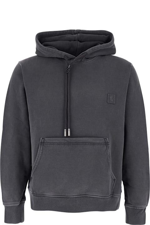 WOOYOUNGMI for Women WOOYOUNGMI Grey Sweatshirt With Logo Patch On The Front And Logo Lettering On The Back In Cotton Man