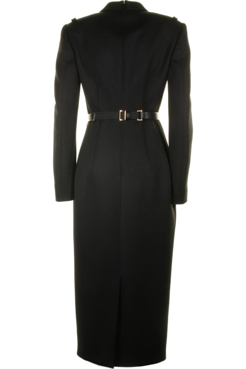 Long Black Wool Dress